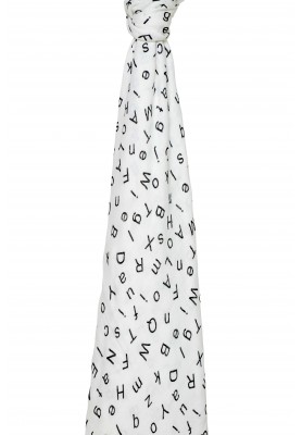 silky soft swaddle - Letters