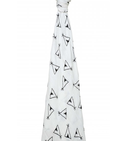 Silky soft swaddle - Teepee Tent