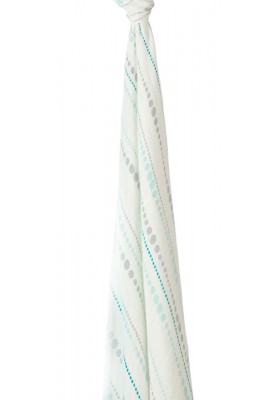 Silky soft swaddle -Coral dreamer